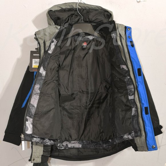 BLACK NWT 3-in-1 Gerry Youth Systems Jacket - Picture 11 of 12